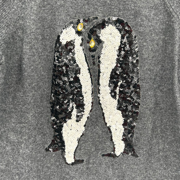 H&M Penguin Sequined Sweater - Picture 2 of 4